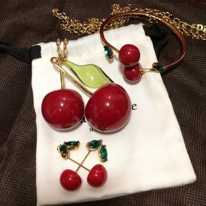Cherries jewelry set